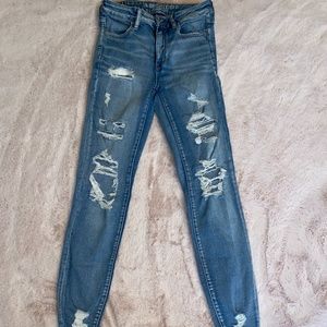 American Eagle Super Stretch Ripped Jeans